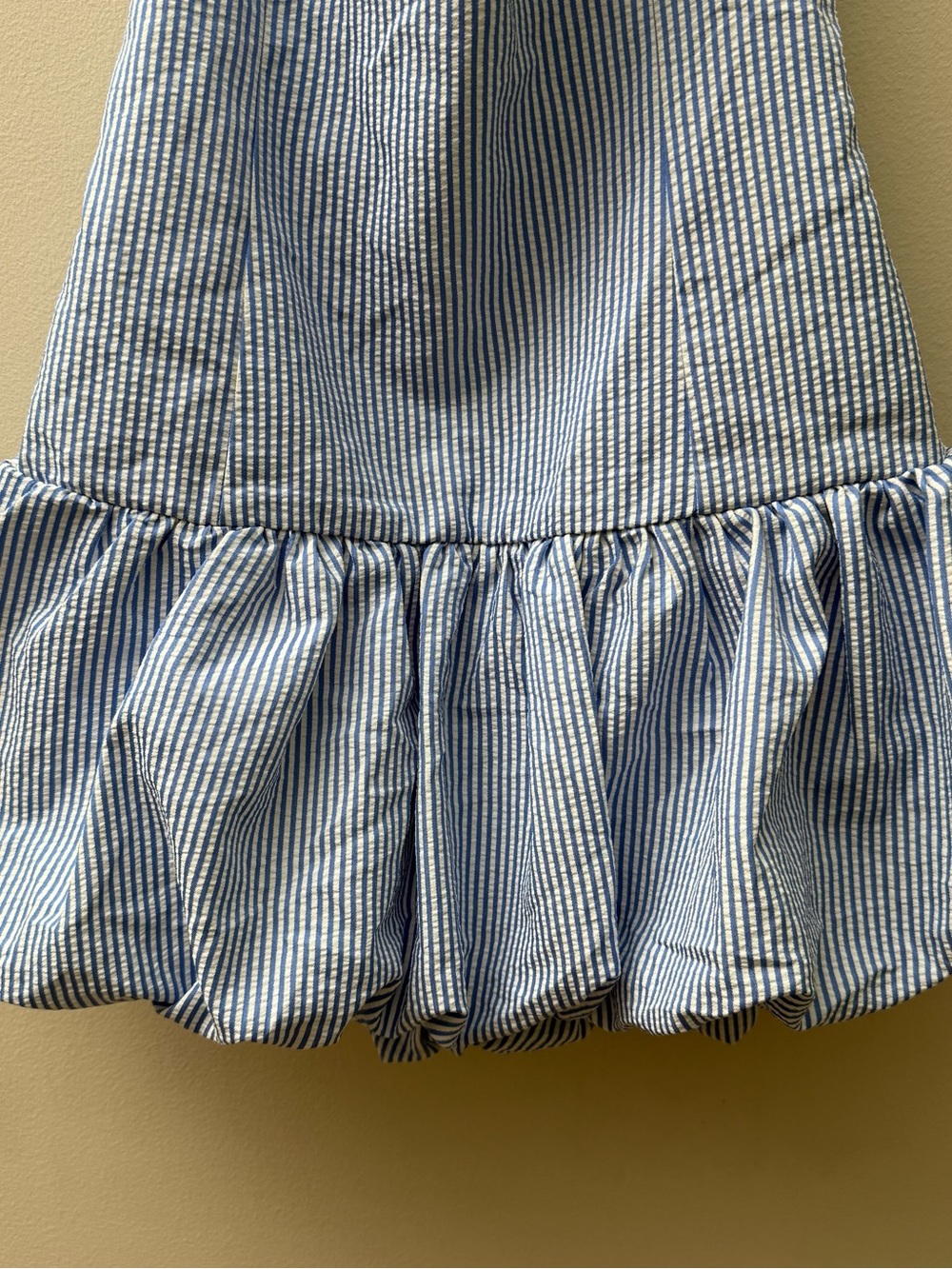 Edikted Pinstripe Bubble Skirt Halter Mini Dress - Picture 5 of 10